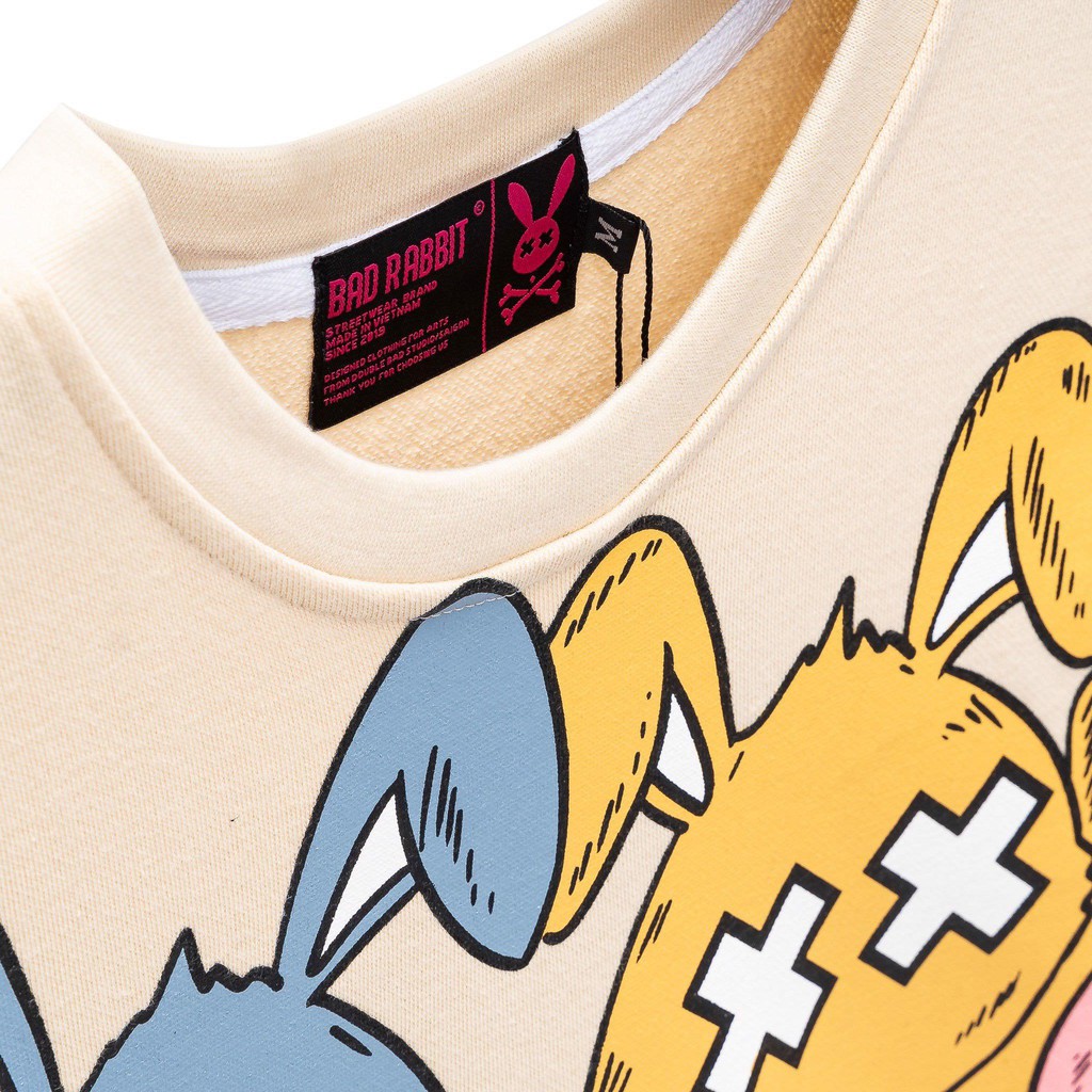 Áo Thun Unisex Bad Rabbit Cheerleader Cream - Local Brand Chính Hãng | BigBuy360 - bigbuy360.vn