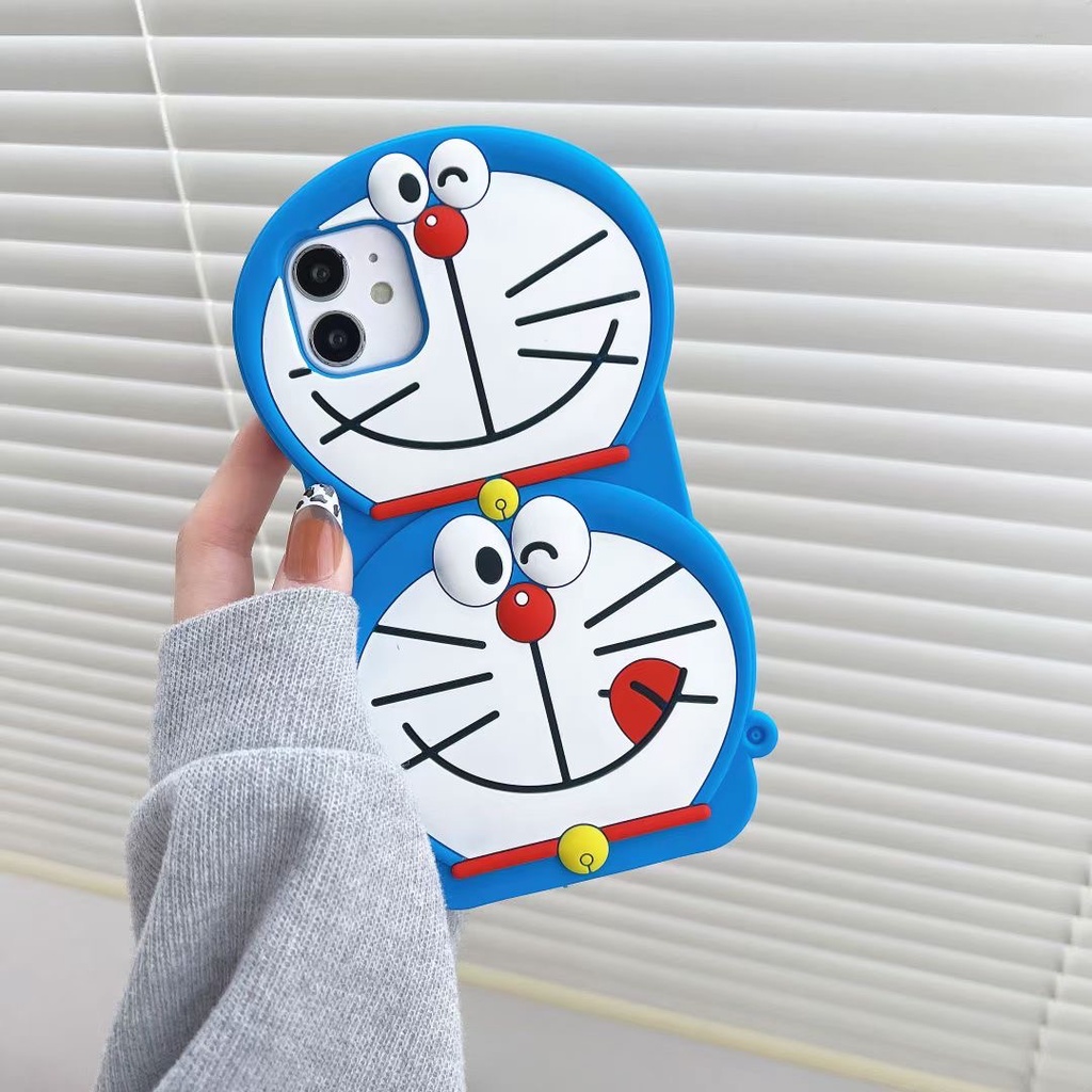 Ốp Điện Thoại Silicon Mềm Hình doraemon 3D Cho Iphone 13 pro max 12 pro max 11 pro max xs max xr x 6 6s 7 8 plus