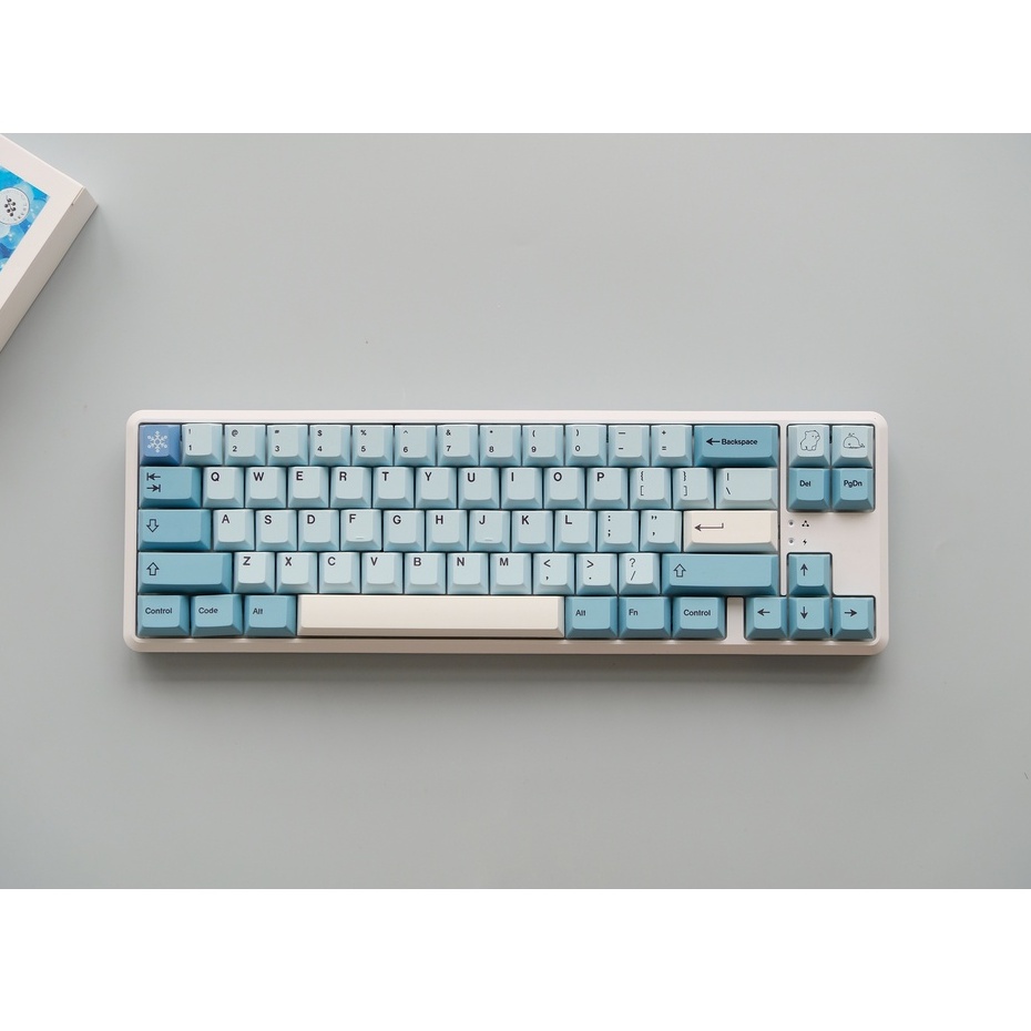 Nút bàn phím cơ không dây keycap Iceberg 142 phím PBT tương thích với 104/68/87/980