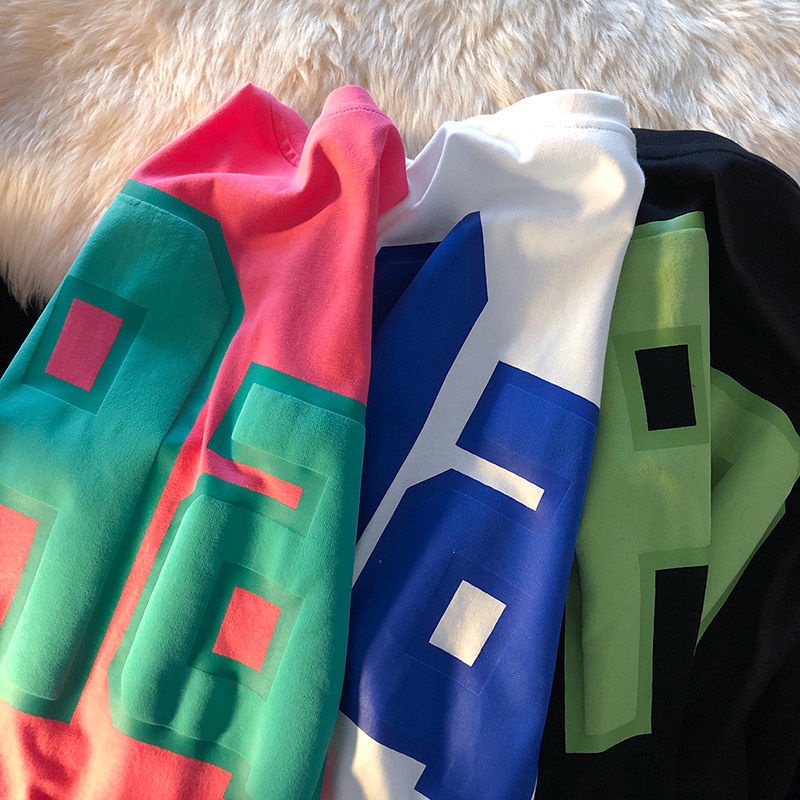 Áo Thun Tay Ngắn Cổ Tròn In Họa Tiết Đơn Giản Thời Trang Cho Nữ