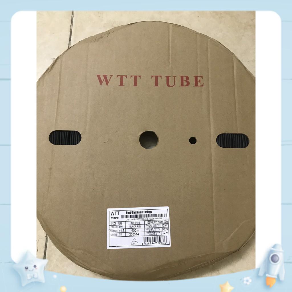 Cuộn gen co nhiệt, ống co nhiệt WTT 100m -200m - 400m màu đen