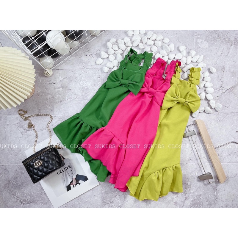 (15kg-25kg ) Váy Đũi 2 Dây Sun Bản To, Đi Du Lịch, Đi Biển Cực Xinh Cho Bé 16-25kg , Hottrend 2022