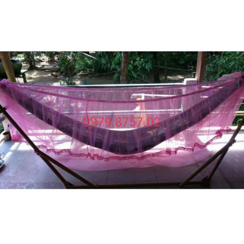 Mùng võng chống muỗi CỞ NHỎ  khung võng dài khoảng 1M2 - 1M5 (Mùng nhà may)