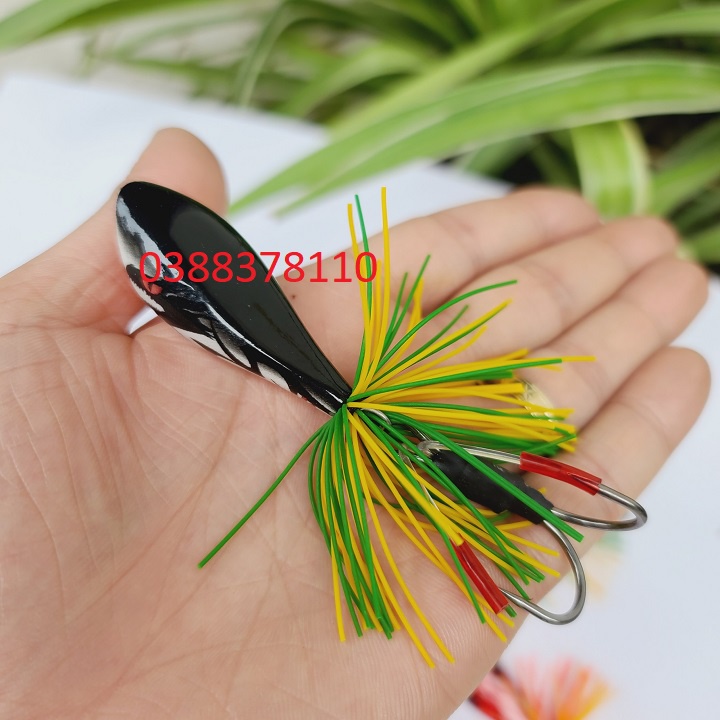 Mồi Câu Lóc Cá Gỗ Lắc 3D Thailan Bản 4.3cm 8g