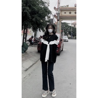 áo len hở vai hàng qc ( ảnh thật shop chụp)