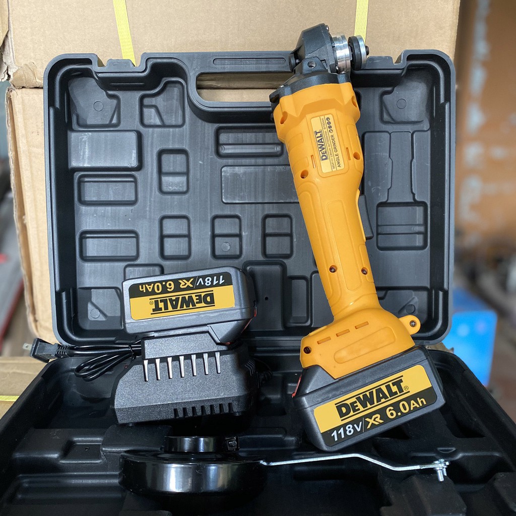 [FREESHIP] Máy mài pin DEWALT 118V 2 PIN không chổi than, Lõi Đồng - Máy mài Góc, Máy Cắt Đường kính 10mm