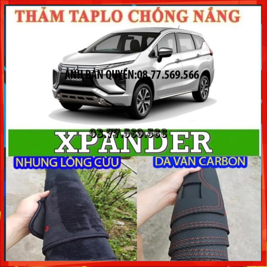 THAM TAPLO DA VÂN GỖ XE MITSHIBISHI XPANDER XPANDER CROSS THẢM LÓT TAPLO 3 LỚP CHỐNG NÓNG XE HƠI Ô TÔ NHUNG LÔNG DA VÂN