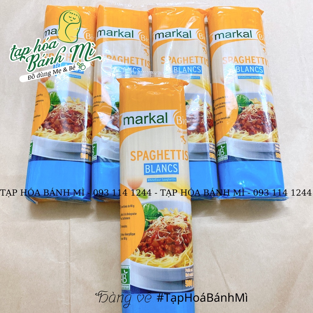 Mì Ý spaghetti trắng hữu cơ Markal 500g cho bé ăn dặm