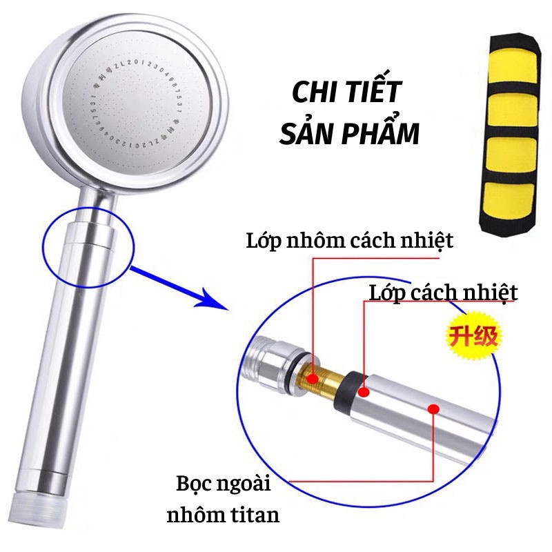 Vòi Sen Tăng Áp Vòi Hoa Sen Nóng Lạnh Điều Chỉnh Lực Nước Siêu Mạnh Moda.H