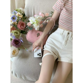 Quần Short Denim Lưng Cao Cột Dây 51479