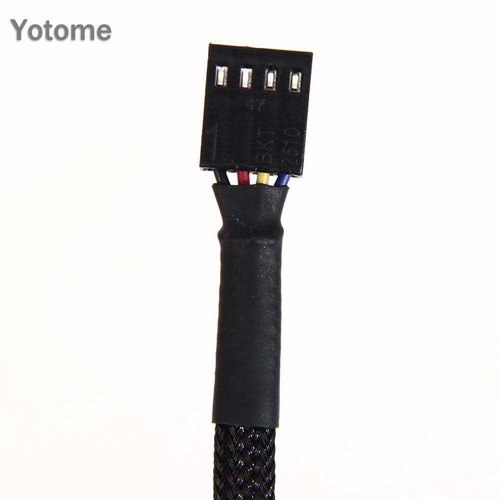 Set 5 Dây Cáp Nối Dài Quạt Tản Nhiệt 4 Pin 12in Cho Máy Tính