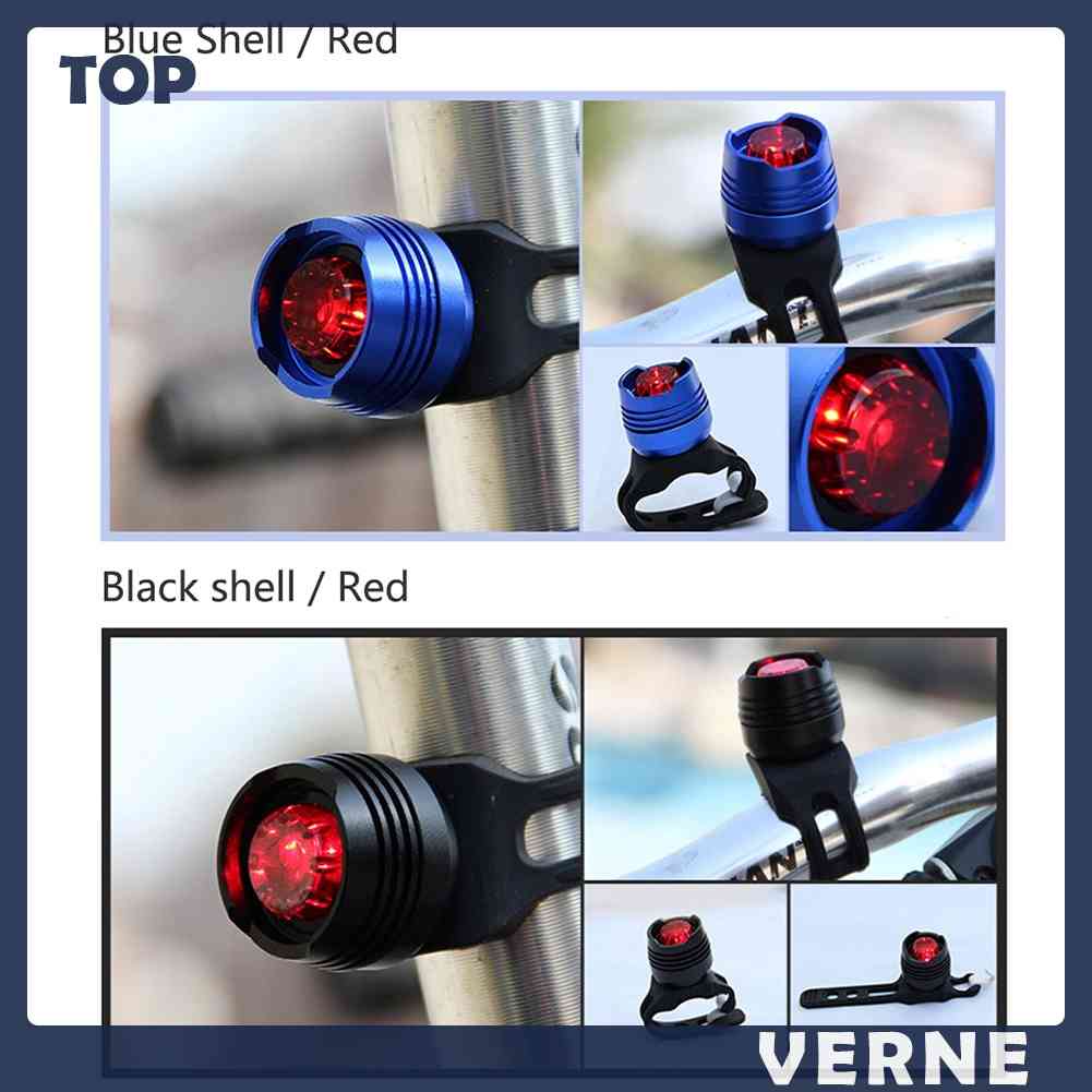 Đèn LED Silicone Cảnh Báo Cho Đuôi Xe Đạp VERNE 3 Chế Độ