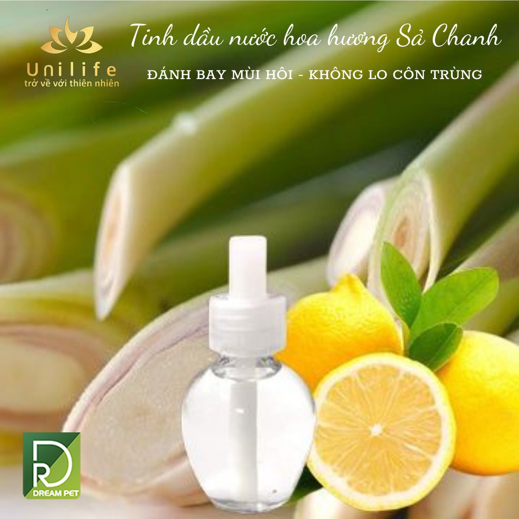 Tinh dầu Sả Chanh nguyên chất chai 30ml tinh dầu thiên nhiên nguyên chất hương Sả Chanh Unilife