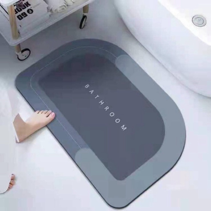 Thảm lau chân nhà tắm silicon hút nước, chống trượt nhà tắm