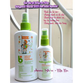 Bình xịt cơ thể ngăn côn trùng
Babyganics 59ml-177ml