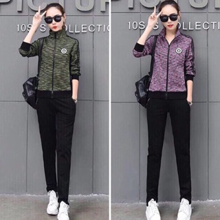 Bộ đồ thể thao nữ phối màu