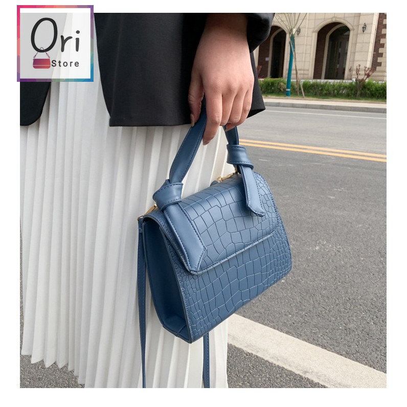 Túi đeo chéo nữ đi chơi dễ thương, da mềm cao cấp, kiểu dáng hộp đứng mới lạ thời trang Hàn Quốc trợ giá rẻ ORI T001 | BigBuy360 - bigbuy360.vn