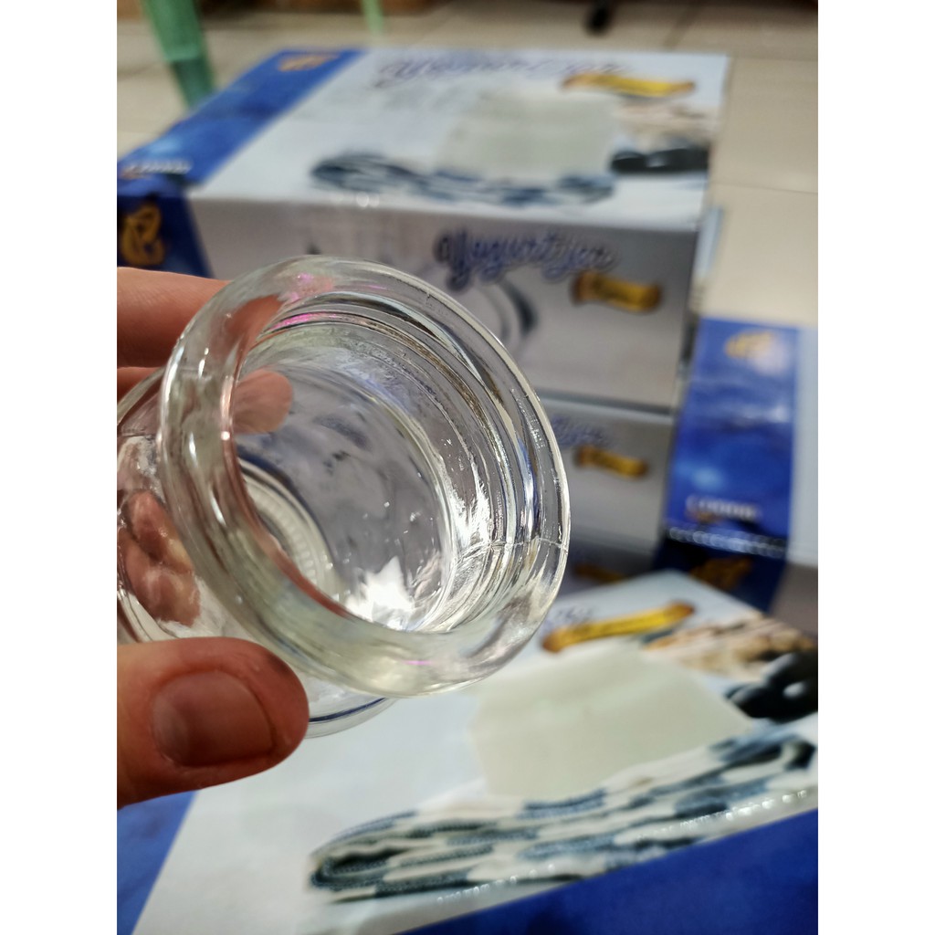 Hủ Yaourt  thủy tinh của thương hiệu Cẩm Đạt, dung tích 100ml/hủ,hộp 12 cái | BigBuy360 - bigbuy360.vn