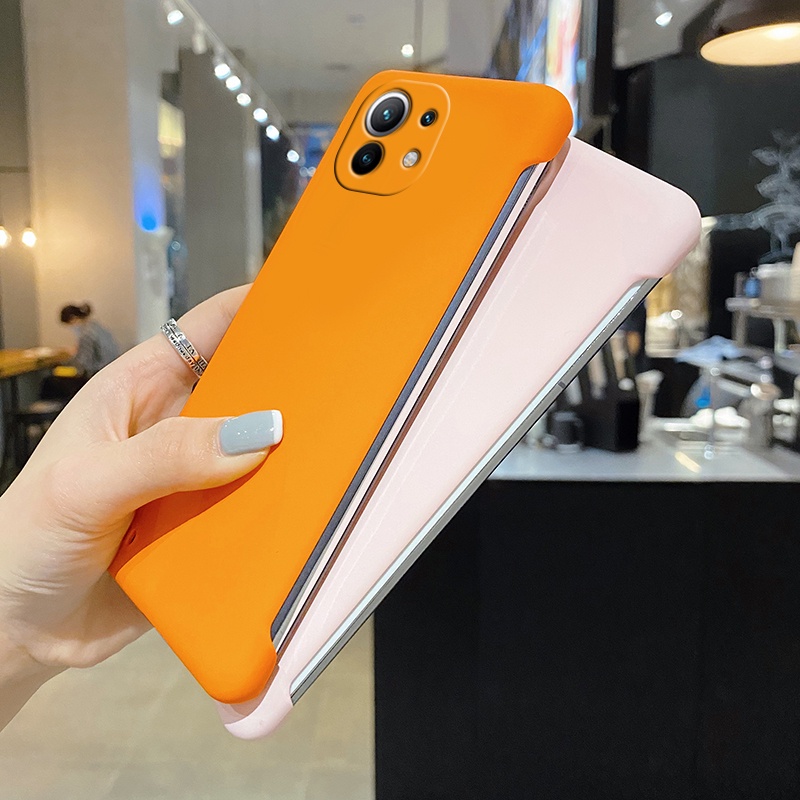 Ốp Điện Thoại PC Cứng Siêu Mỏng Không Viền Cho Xiaomi Mi 10 10T Pro 11 Pro Lite