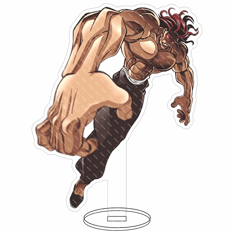 Mô Hình Nhân Vật Hanma Baki Yujiro Hoạt Hình Anime Bằng Acrylic Hai Mặt Phù Hợp Làm Quà Trang Trí Nội Thất