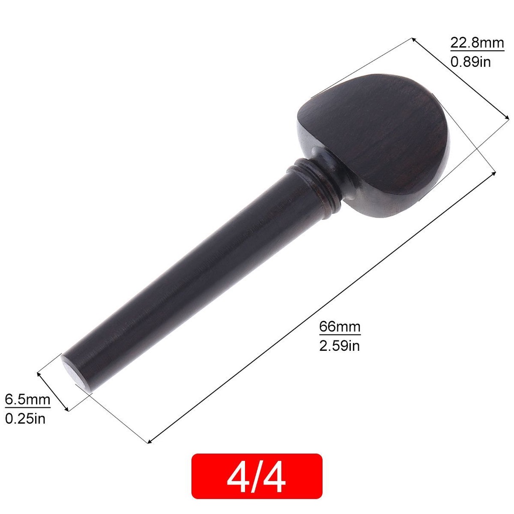 Chốt Lên Dây Đàn Violin Chất Liệu Gỗ Mun Cao Cấp