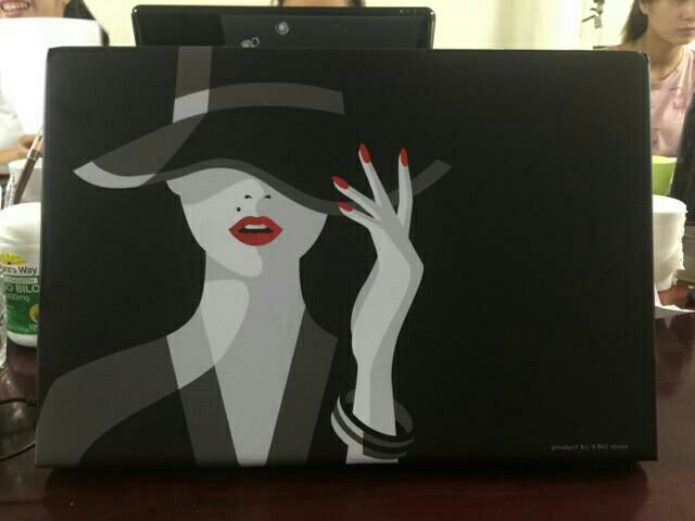 Decal dán Laptop V.NO SKIN - LADY 2 cao cấp cho các dòng laptop dell/acer/asus/lenovo/hp/macbook