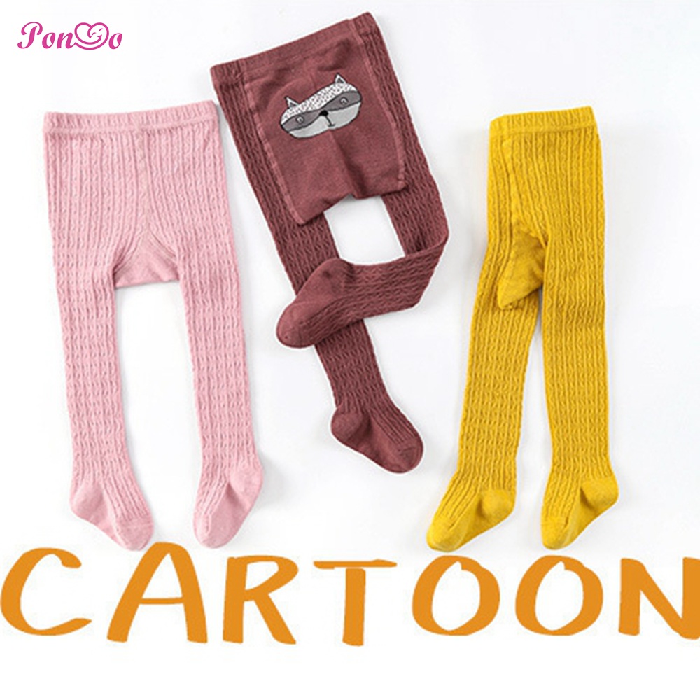 Quần Legging Cotton Hoạ Tiết Động Vật Hoạt Hình Cho Bé Gái