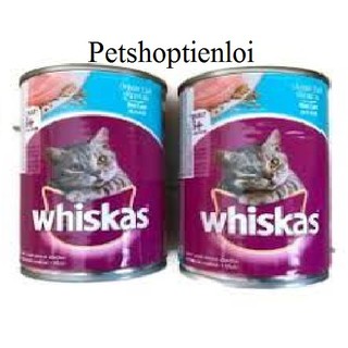 (Com bo 6 lon) Pate mèo whiskas 400g vị cá biển