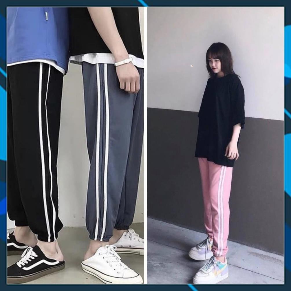 FREESHIP- Bộ thể thao,  Set thể thao Quần Jogger Line Phối Áo Thun Tay Lỡ Love Mochi Unisex cho nam và nữ  - S13 | BigBuy360 - bigbuy360.vn