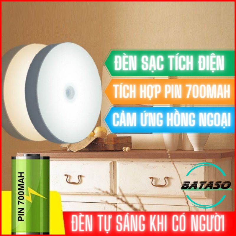 Đèn LED Cảm Biến Chuyển Động Thông Minh BATASO, đèn cảm ứng hồng ngoại sạc tích điện.Tự động sáng khi có chuyển động gần | BigBuy360 - bigbuy360.vn