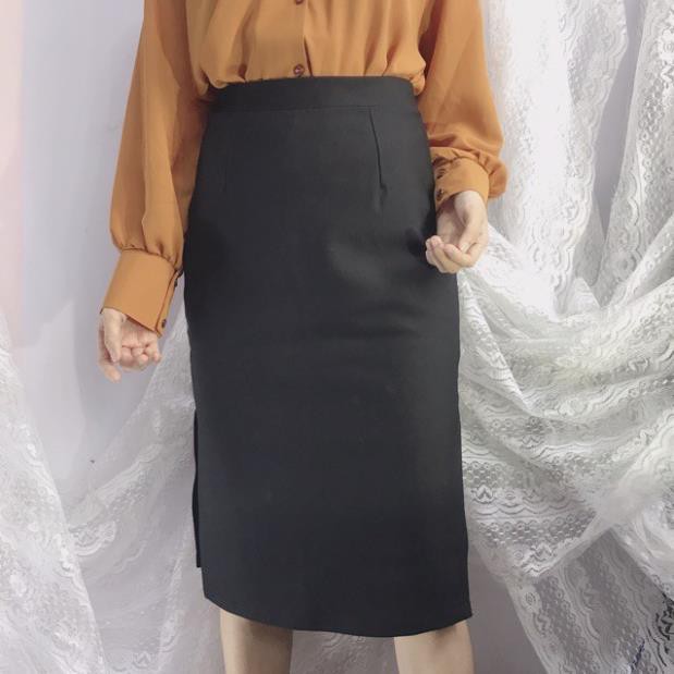 12.12 Xả - [Có size eo <76cm] Chân váy bút chì xẻ 2 tà thun co giãn mạnh DÀI 63CM Y88 ' 2021 . ᴬ : | BigBuy360 - bigbuy360.vn