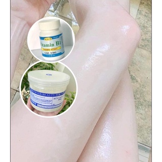 Combo Ủ Bùn Cao Lanh, Vitamin B1 hổ trợ trắng da, điều màu da