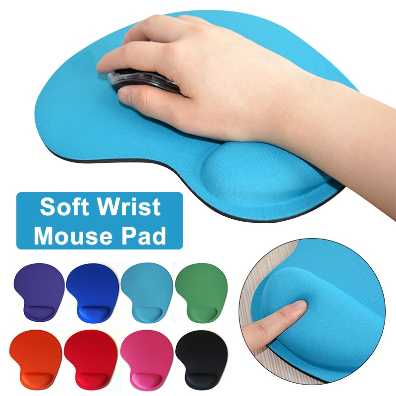 Solid Color Mouse Pad Eva Wristband Gaming Mousepad Mice Mat Comfortable Mouse Pad Gamer for Pc Lapto
