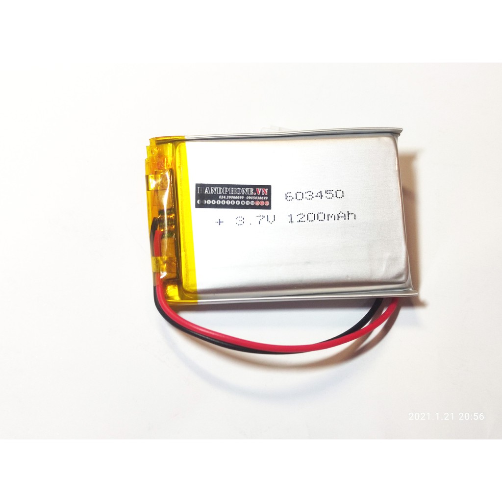 [Mã ELMS5 giảm 7% đơn 300K] Combo 10 viên pin Lipo 3.7v 603450 1200mAh