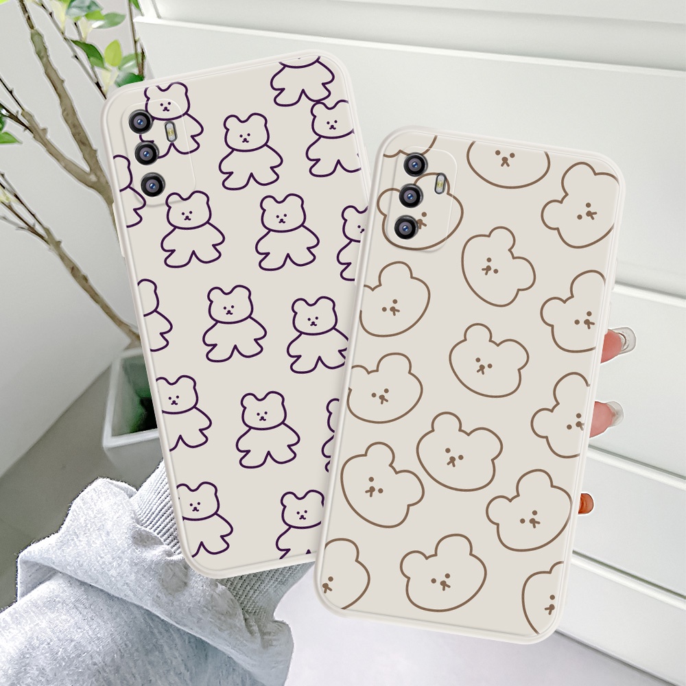 Ốp Điện Thoại Chống Rơi Họa Tiết Gấu Graffiti Cho Samsung Galaxy A7 2018 A50 A30S A50S A30 A20 M10S A10S M01S
