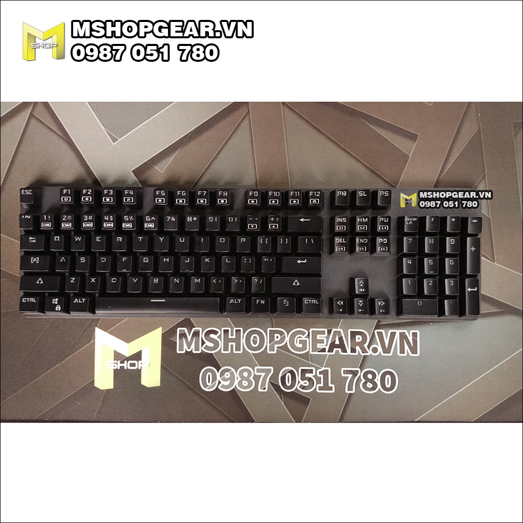 Keycap ABS xuyên led doubleshot oem profile giá rẻ cho phòng game - Game net - Game house - Cyber Game 104 keys