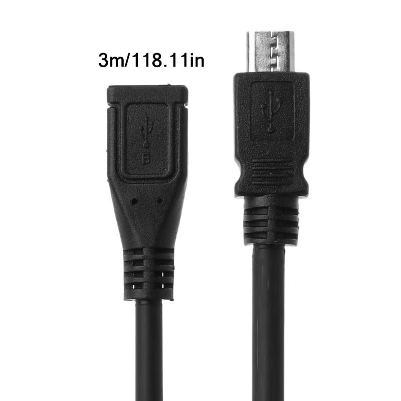 Micro USB Female to Male Data Sync Extension Cable Cord for Android Mobile Phone 