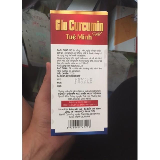 Glu Curcumin Gold Tuệ Minh -