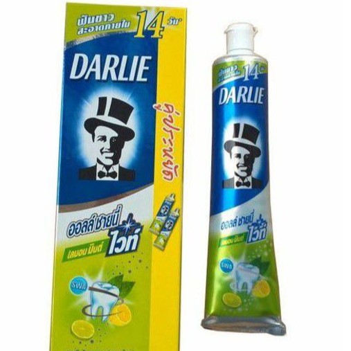 Kem Đánh Răng Darlie Chanh Bạc Hà Ông Tây Đen Thái Lan - 140gr