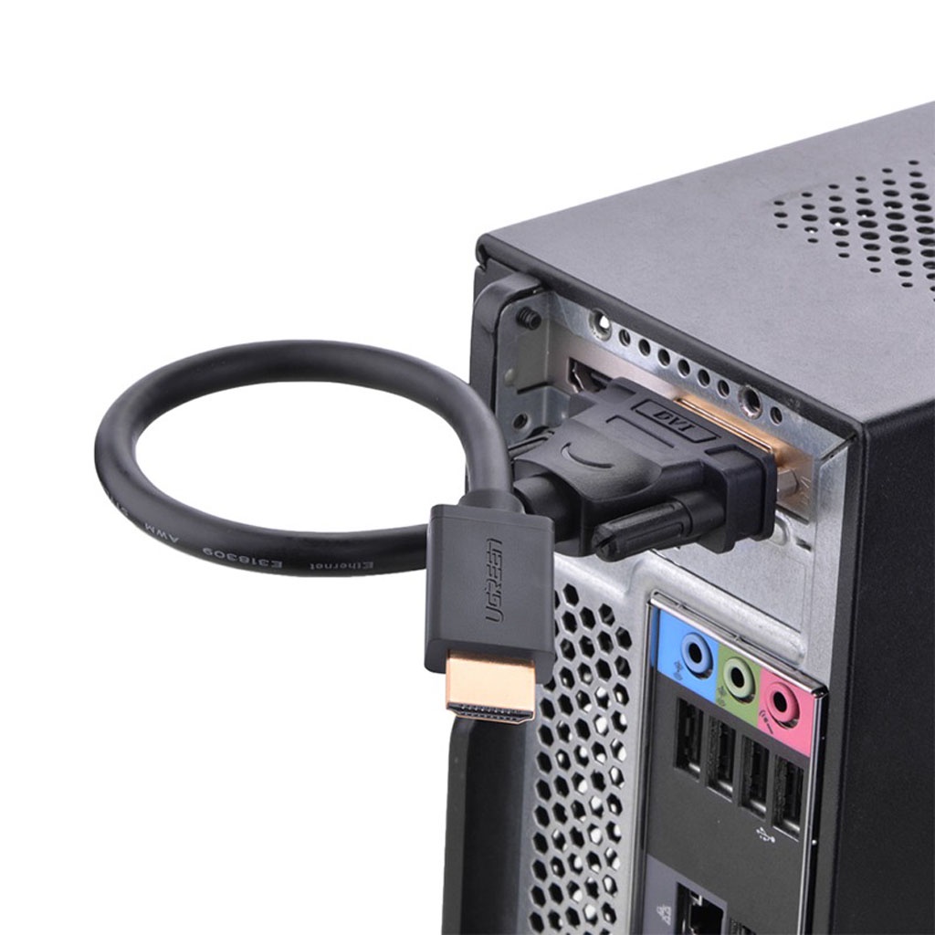 Cáp chuyển đổi HDMI to DVI 24+5 Ugreen 20136 chính hãng