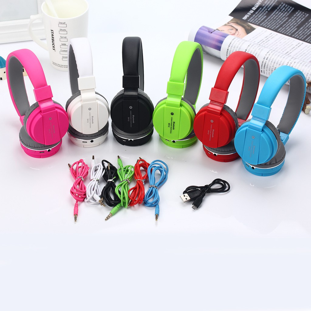 Tai nghe Bluetooth chụp tai -Tai nghe bluetooth SH 12 - Chất lượng âm thanh tuyệt vời, Tai Nghe Gaming