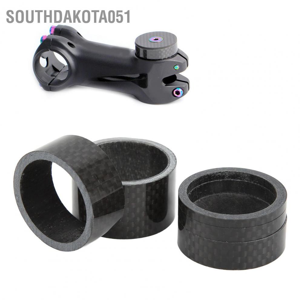 Hàng Sẵn Set 5 Vòng đệm điều chỉnh bát phuộc phía trước xe đạp bằng sợi carbon OD2 28,6mm（3/5/10/15/20mm)【Southdakota051】
