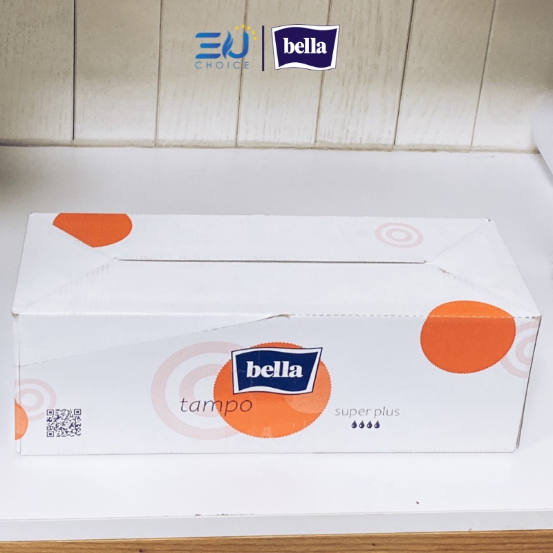 Băng vệ sinh tampon Super Plus BELLA nhập khẩu Pháp 16 ống siêu thấm, mềm mại, nhỏ gọn
