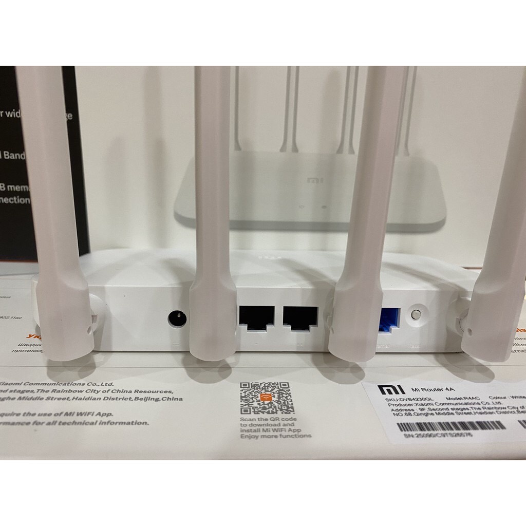 Xiaomi AC 1200Mbps Dualband Bộ Phát Wifi R4AC - Mi Router 4A - Quốc Tế Tiếng Anh-BH 2 năm 1 đổi 1-Hàng Chính Hãng