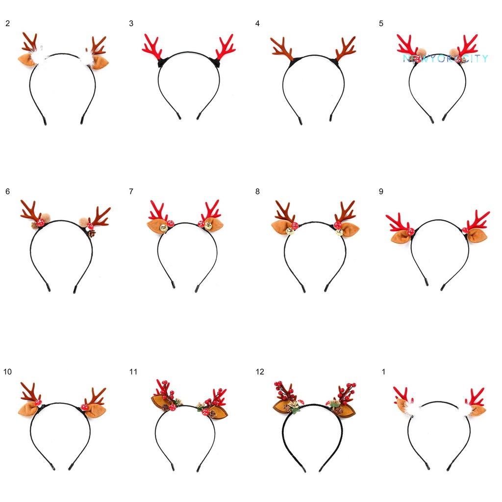 Băng Đô Cài Tóc Hình Sừng Tuần Lộc Giáng Sinh