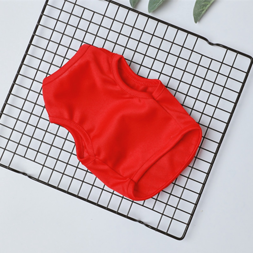 Áo Ba Lỗ Thoáng Khí Màu Sắc Đơn Giản Dành Cho Thú Cưng