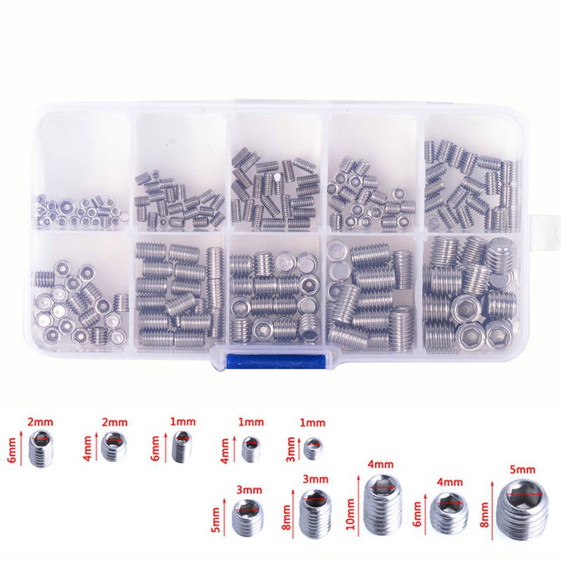 Bộ 200 vít lục giác M3/M4/M5/M6/M8