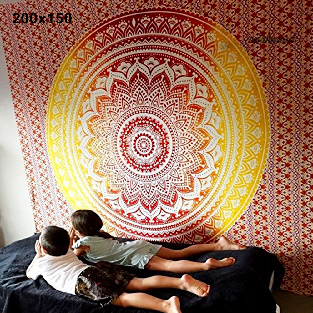 MANDALA Thảm Treo Tường Trang Trí Phong Cách Bohemian