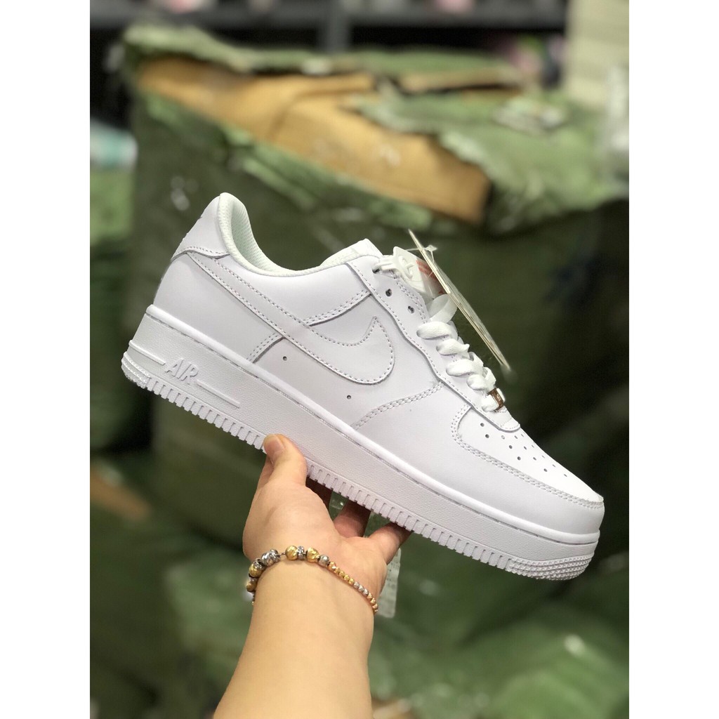 Giày 𝐍𝐈𝐊𝐄 𝐀𝐈𝐑 𝐅𝐎𝐑𝐂𝐄 trắng full thấp , giày Sneaker AF1 Full Trắng thấp Cao Cấp Full Size Nam Nữ Full Box Full Bill