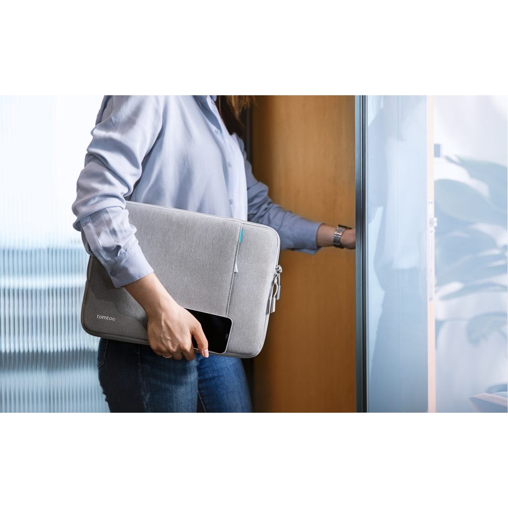 Túi chống sốc Tomtoc 360* Protective kèm túi phụ kiện for Macbook/Laptop 13"-14" - A13
